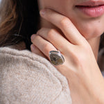 Ring Nagelfluh Silber