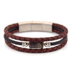 Lederarmband Nagelfluh
