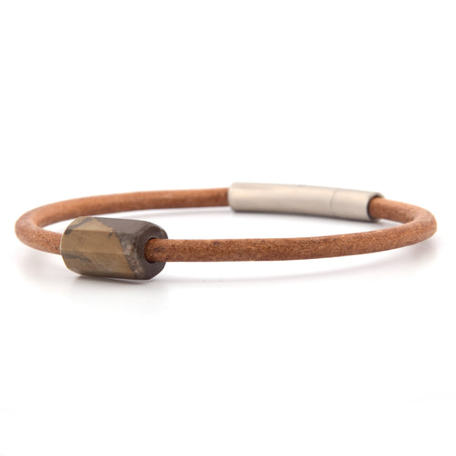 Lederarmband Nagelfluh