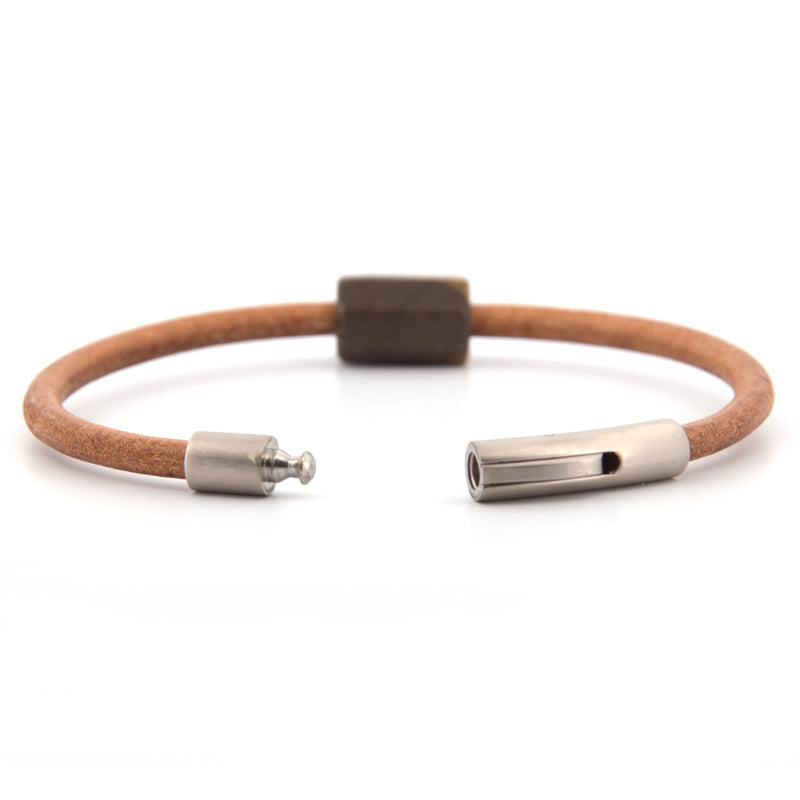 Lederarmband Nagelfluh