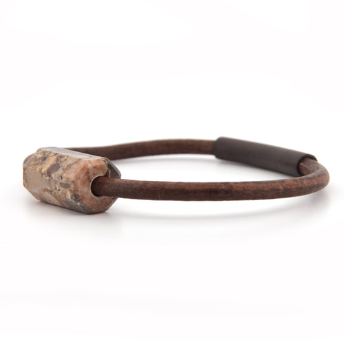 Lederarmband Nagelfluh