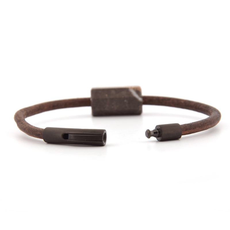 Lederarmband Nagelfluh