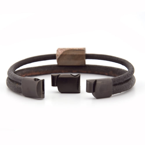 Lederarmband Nagelfluh