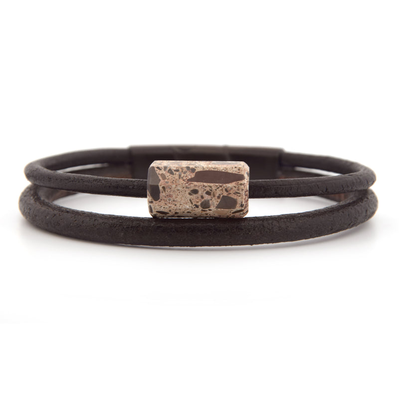 Lederarmband Nagelfluh