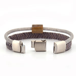 Lederarmband Nagelfluh