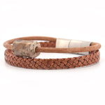 Lederarmband Nagelfluh