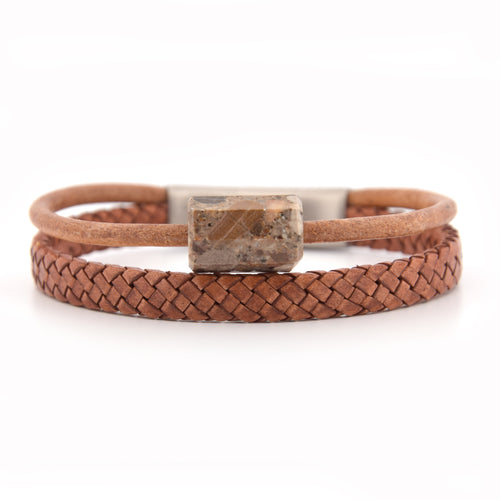 Lederarmband Nagelfluh