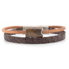 Lederarmband Nagelfluh