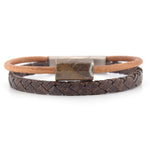 Lederarmband Nagelfluh