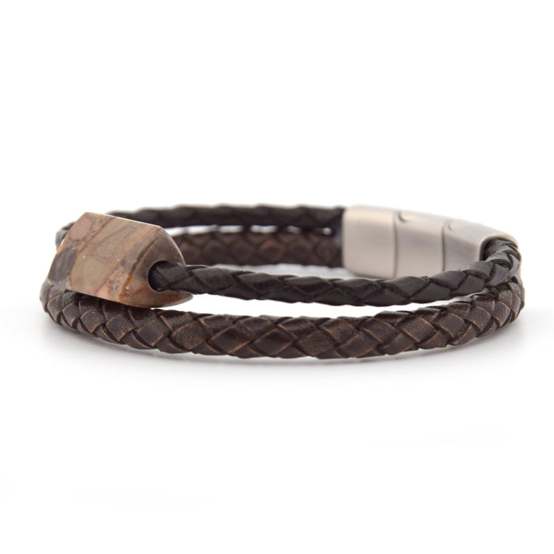 Lederarmband Nagelfluh