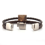 Lederarmband Nagelfluh