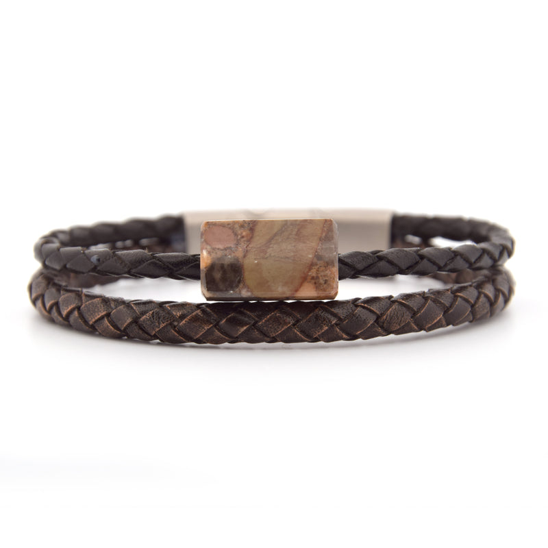 Lederarmband Nagelfluh