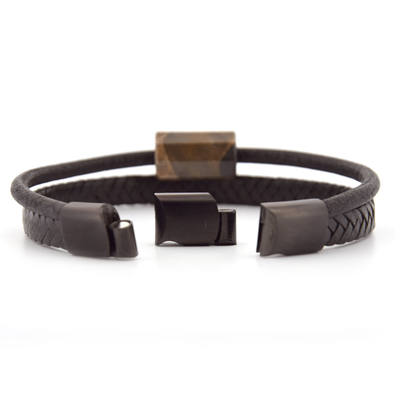 Lederarmband Nagelfluh