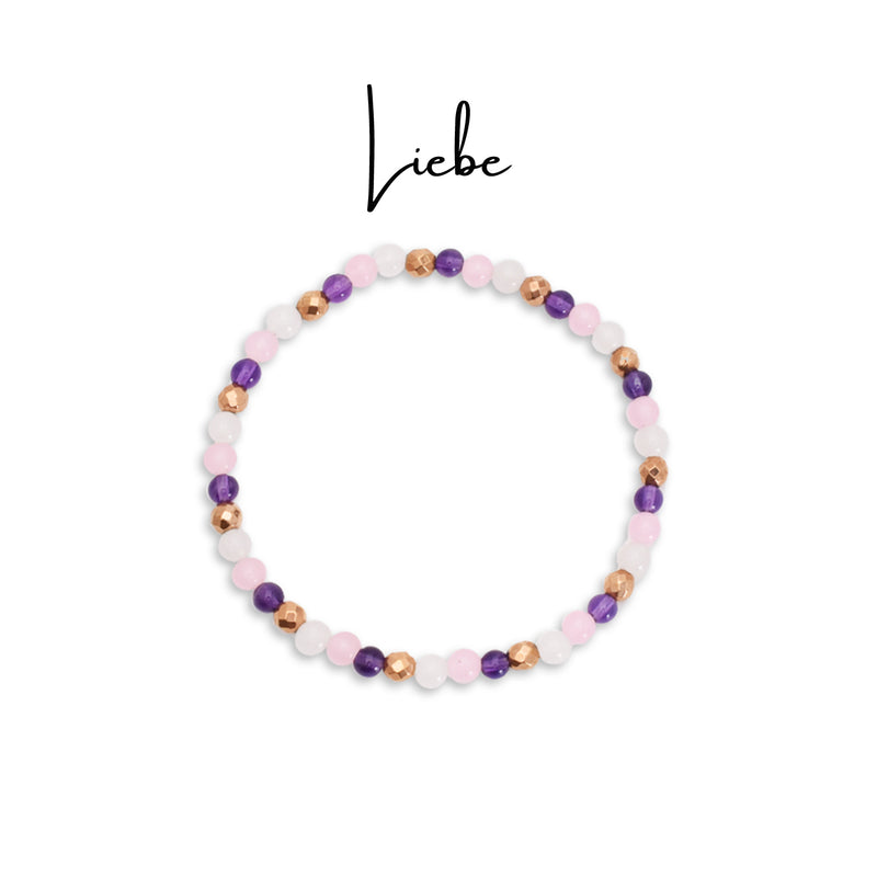 Gummiarmband Good vibes - Liebe