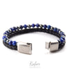 Lederarmband Fashion Beads - Royal Blue