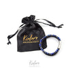 Lederarmband Fashion Beads - Royal Blue