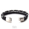 Lederarmband Fashion Beads - Black Star