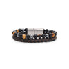 Lederarmband Fashion Beads - Fashion Brown