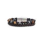 Lederarmband Fashion Beads - Fashion Brown