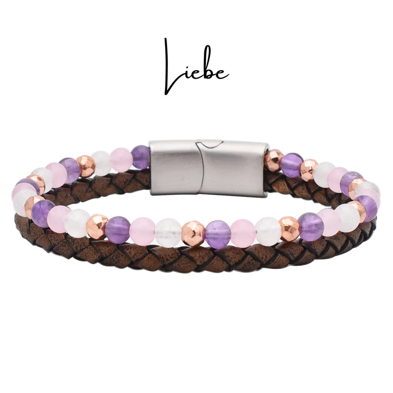 Lederarmband Liebe