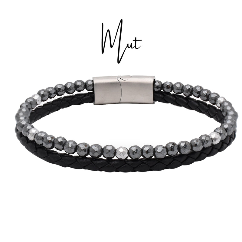 Lederarmband Mut