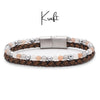 Lederarmband Kraft