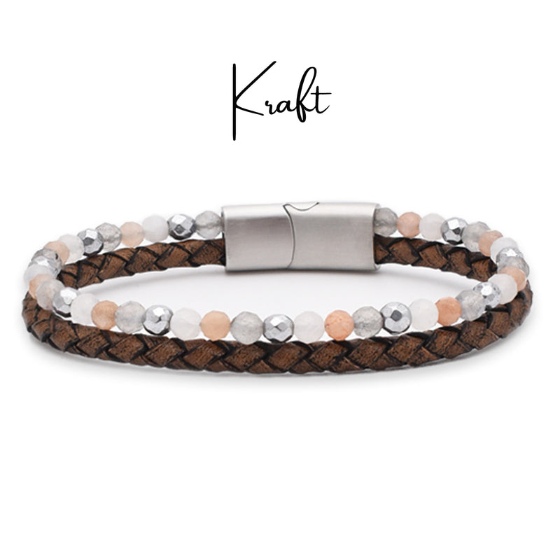 Lederarmband Kraft