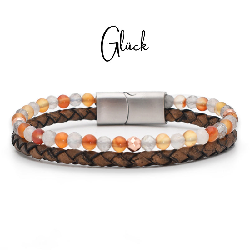 Lederarmband Glück neu