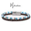 Lederarmband Motivation neu