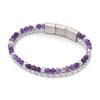 Lederarmband Ruhe Silber