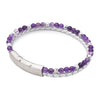 Lederarmband Ruhe Silber