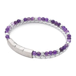 Lederarmband Ruhe Silber