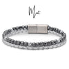 Lederarmband Mut Silber