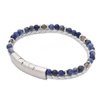 Lederarmband Klarheit Silber