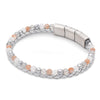 Lederarmband Kraft Silber