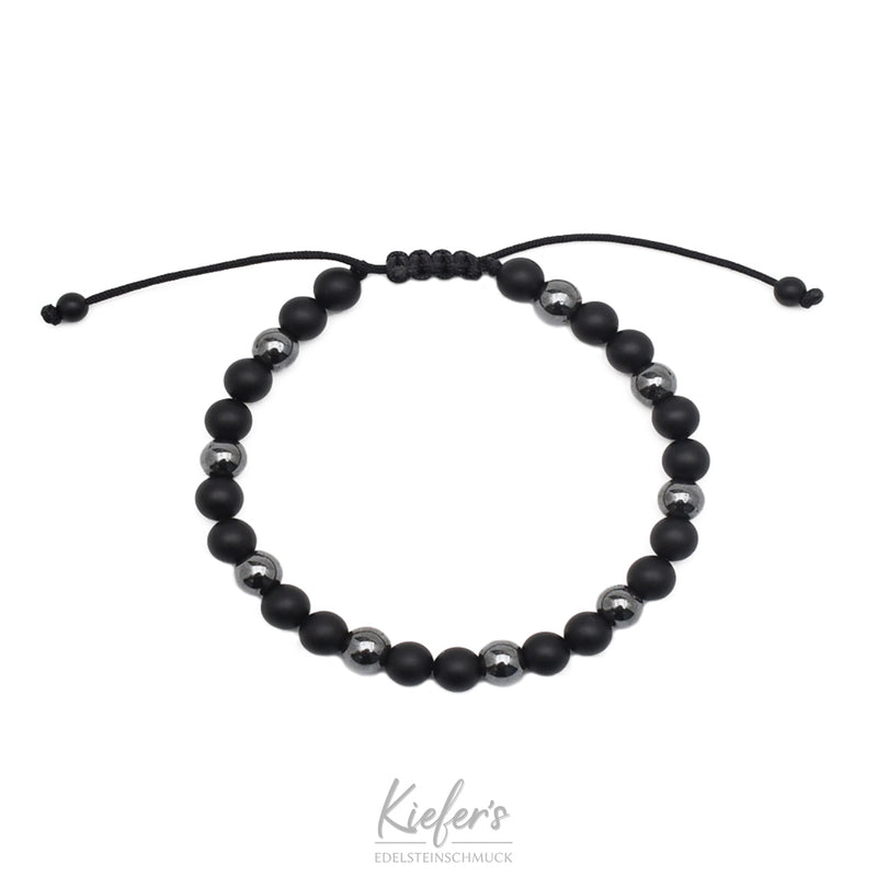 Armband Fashion beads verstellbar - Black Star