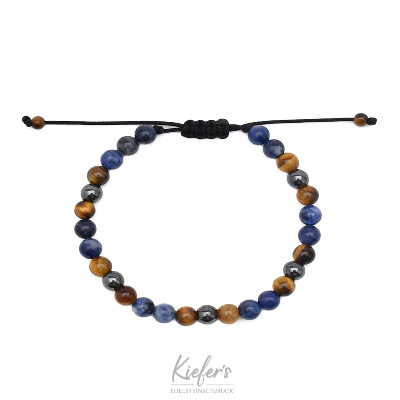 Armband Fashion beads verstellbar - Blue Beads