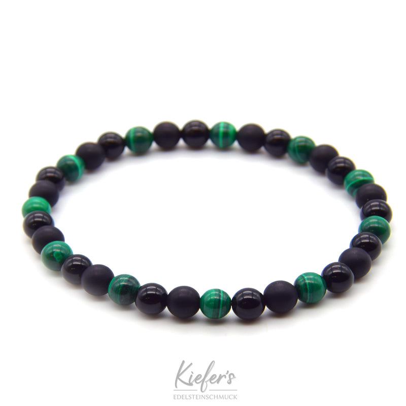 Gummiarmband Fashion beads - Green Mamba