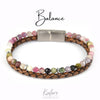 Lederarmband Good vibes - Balance