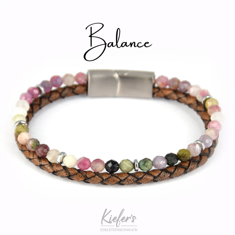 Lederarmband Good vibes - Balance